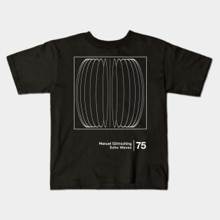 Echo Waves / Original Minimalist Graphic Design Kids T-Shirt